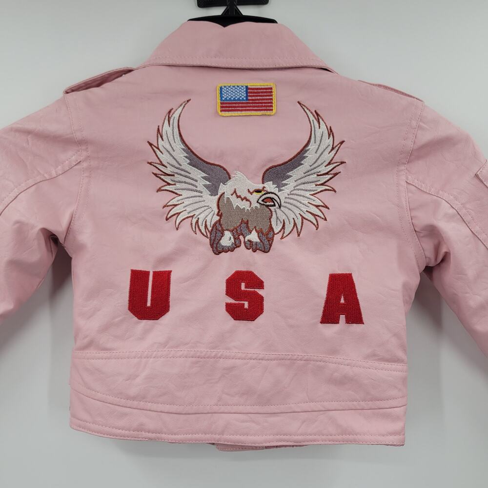 Outdoor Habitat toddler pink jacket USA eagle on back size 2T - Picture 4 of 11